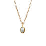 Green onyx reversible pendant necklace by Mirabelle