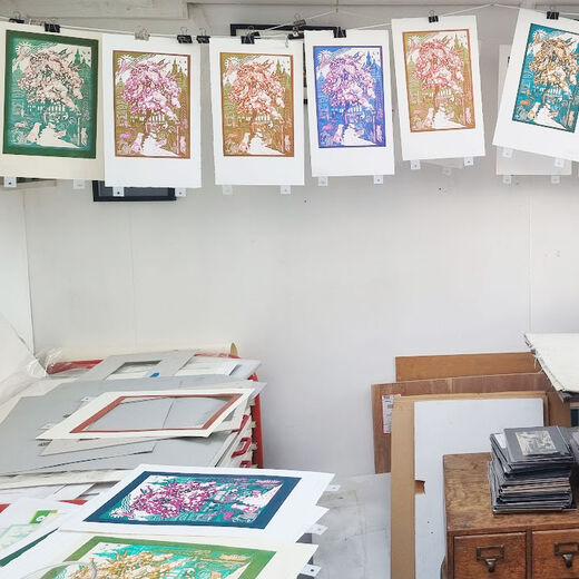 In a South Ken Garden by Kit Boyd - limited edition print