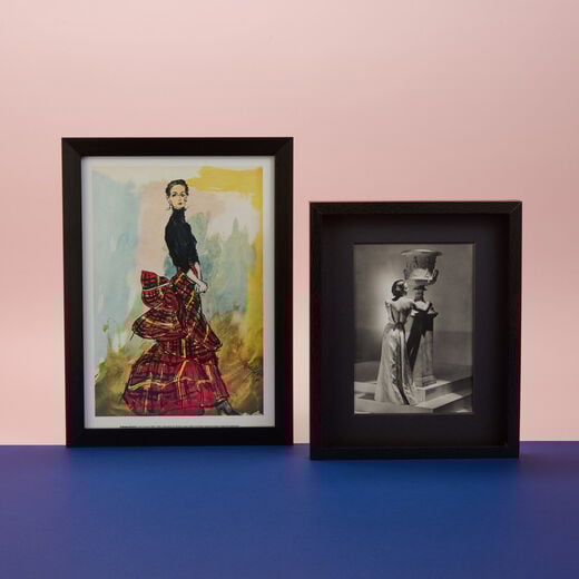 Backless silver lam&eacute; gown by Schiaparelli - 8 x 10" mounted print