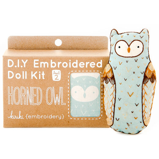 Horned owl doll kit