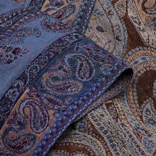 Blue paisley scarf