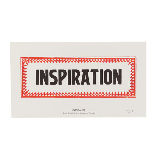 V&A Inspiration print