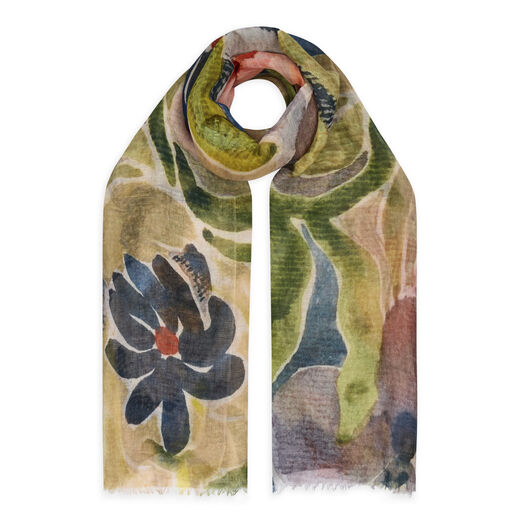 Tropical flower scarf