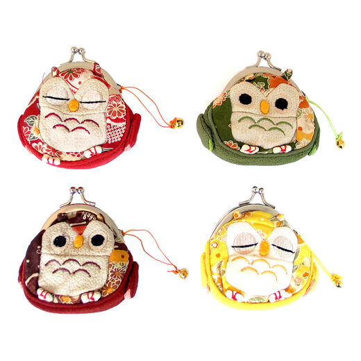 Kimono owl purse - assorted colours