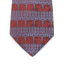 William Burges frieze red silk tie