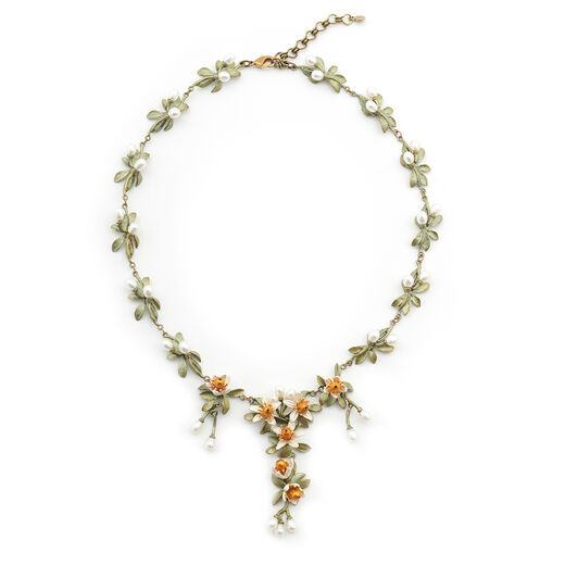 Orange blossom necklace by Michael Michaud