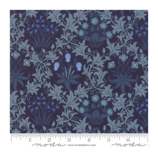 Celandine dark blue fat quarter by Moda Fabrics