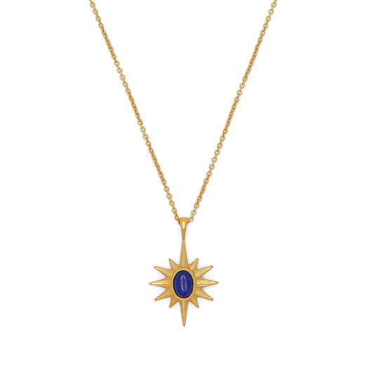 Lapis lazuli star pendant necklace by Ottoman Hands