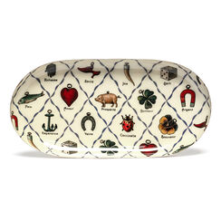 Lucky charms enamel tray