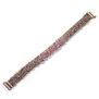 Purple beads knit bracelet by Milena Zu