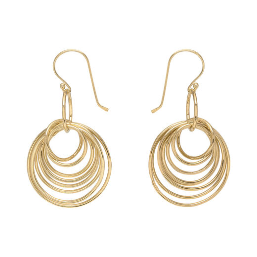 Multi hoop hook earrings by Mirabelle