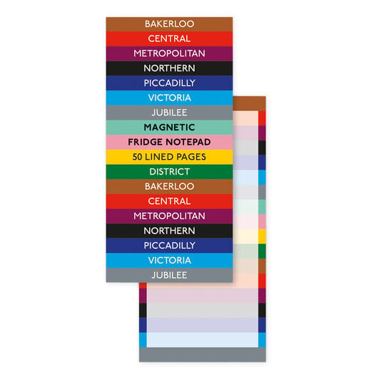 Tube Lines magnetic notepad