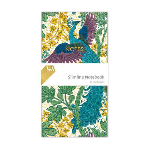 Fig and Peacock slimline notebook