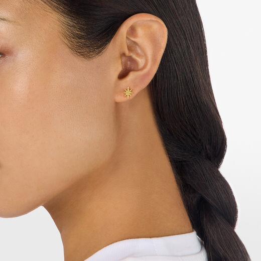 Moon and star earrings by Ottoman Hands