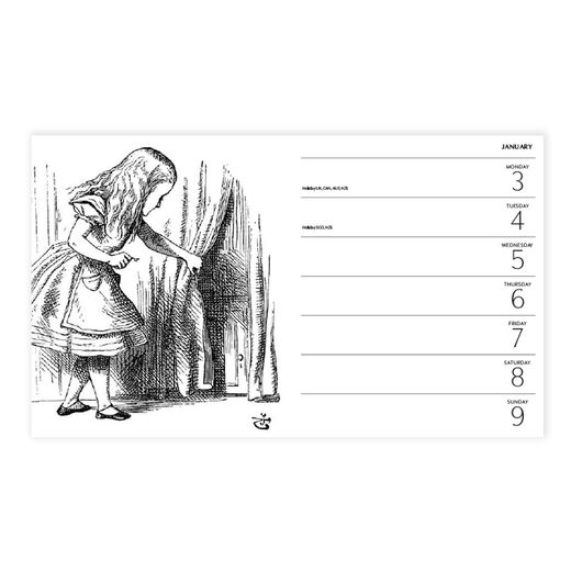 V&A Alice in Wonderland 2022 diary