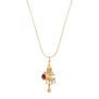 Ruby and pearl clown necklace by Ruby Jack