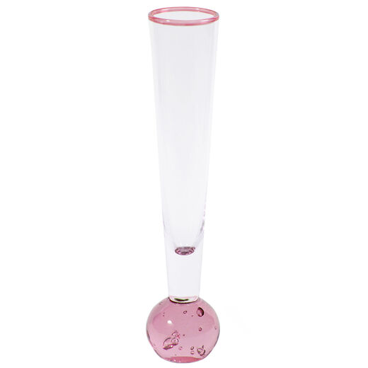 Pink flute vase
