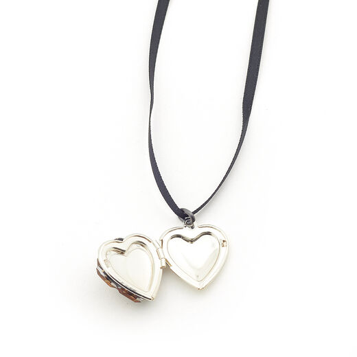 Heart locket necklace by Annie Sherburne - assorted