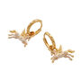 Pegasus huggie earrings by Fable England