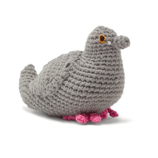 Pigeon crochet rattle 