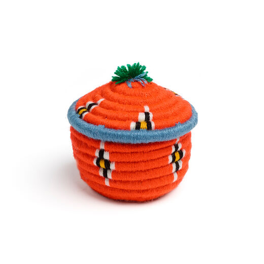 Mini orange Iranian kapu basket