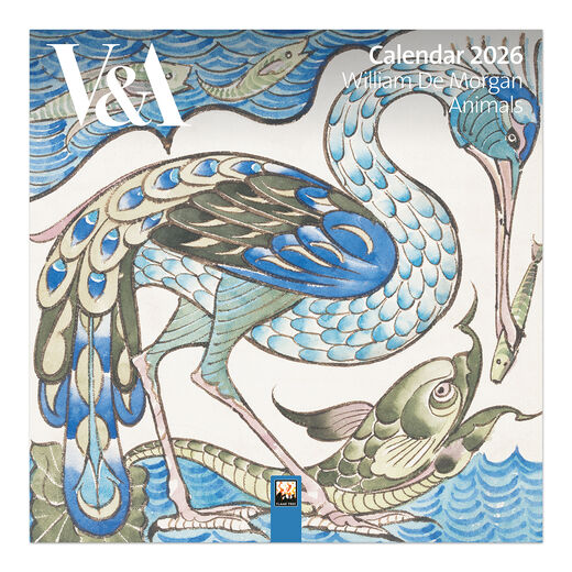2026 V&A calendar with illustrations from William De Morgan
