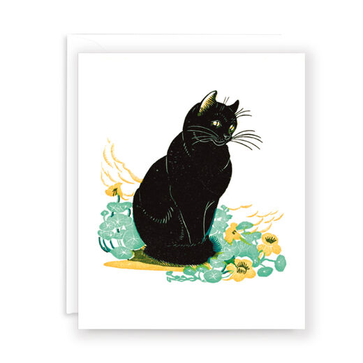 Lucky cat greeting card