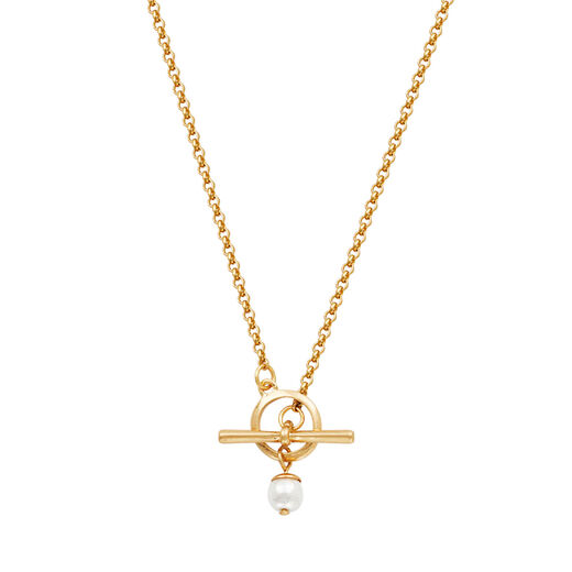 Pansy and pearl necklace by Fable England