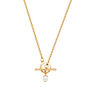 Pansy and pearl necklace by Fable England
