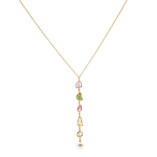 Tourmaline pendant necklace by Mine of Design