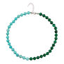 Turquoise-toned beaded necklace