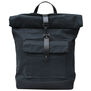 Black canvas backpack by Natthakur