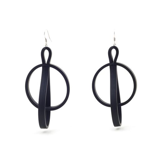 Teardrop hook earrings by Samuel Coraux