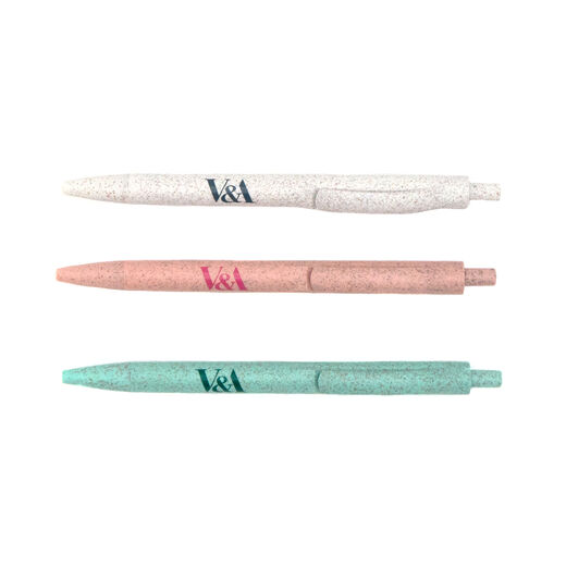 V&A green recycled pen