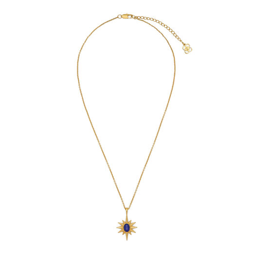 Lapis lazuli star pendant necklace by Ottoman Hands