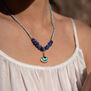 Beaded evil eye necklace by Ottoman Hands