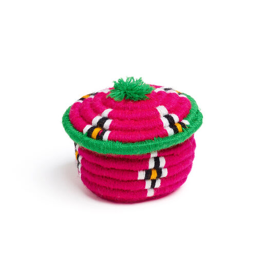 Mini pink Iranian kapu basket