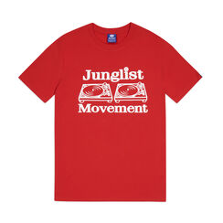 Junglist Movement red t-shirt