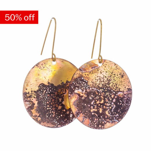 Natural disc hook earrings by Sibilia