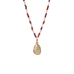 Citrine beaded necklace by Mirabelle