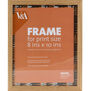 V&A oak box picture frame - 10x8 inches