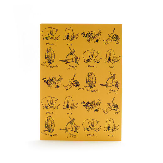 Yellow Winnie-the-Pooh notebook