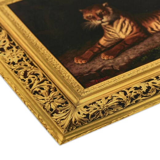 Micromosaic tigress A5 postcard