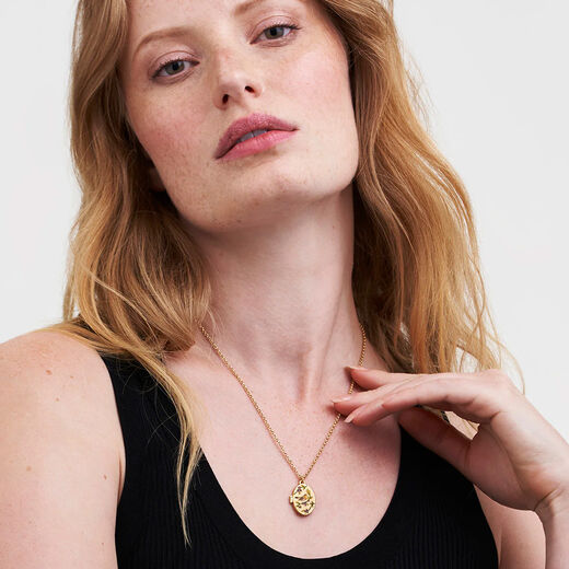Robin and blackberry locket necklace by Fable England