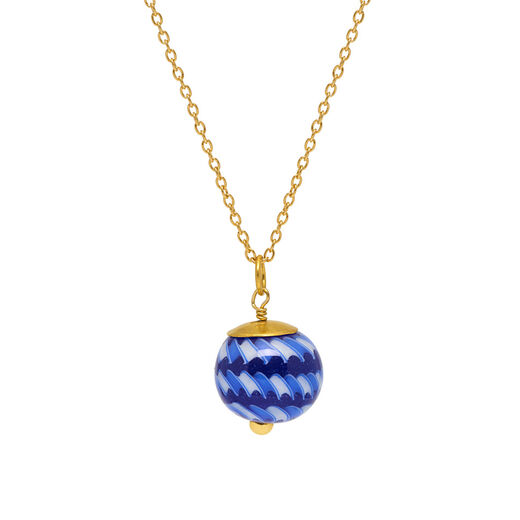 Glass ball pendant necklace by Mirabelle
