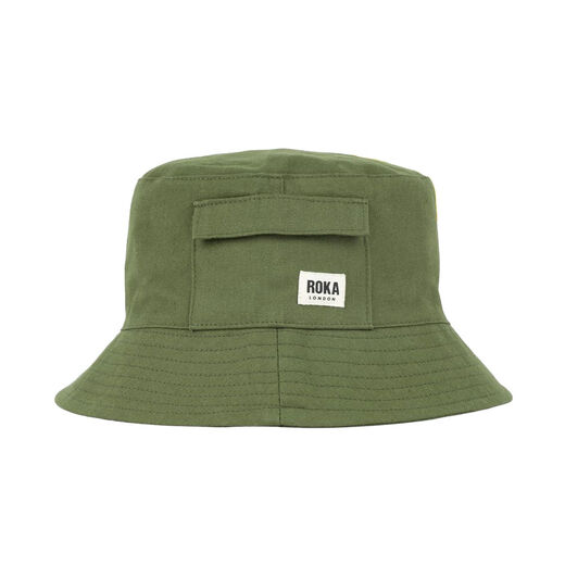 Green bucket hat