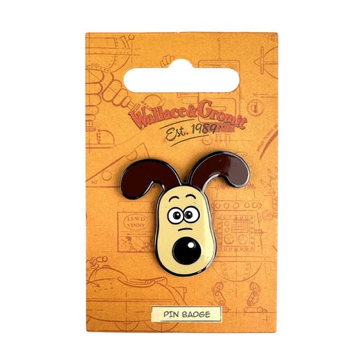 Gromit enamel pin badge