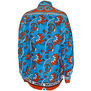 Kanga blue and orange shirt by Tandi Fashion - S/M