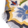 Yellow and blue tile cotton scarf