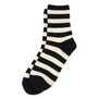 Black and white stripe socks.